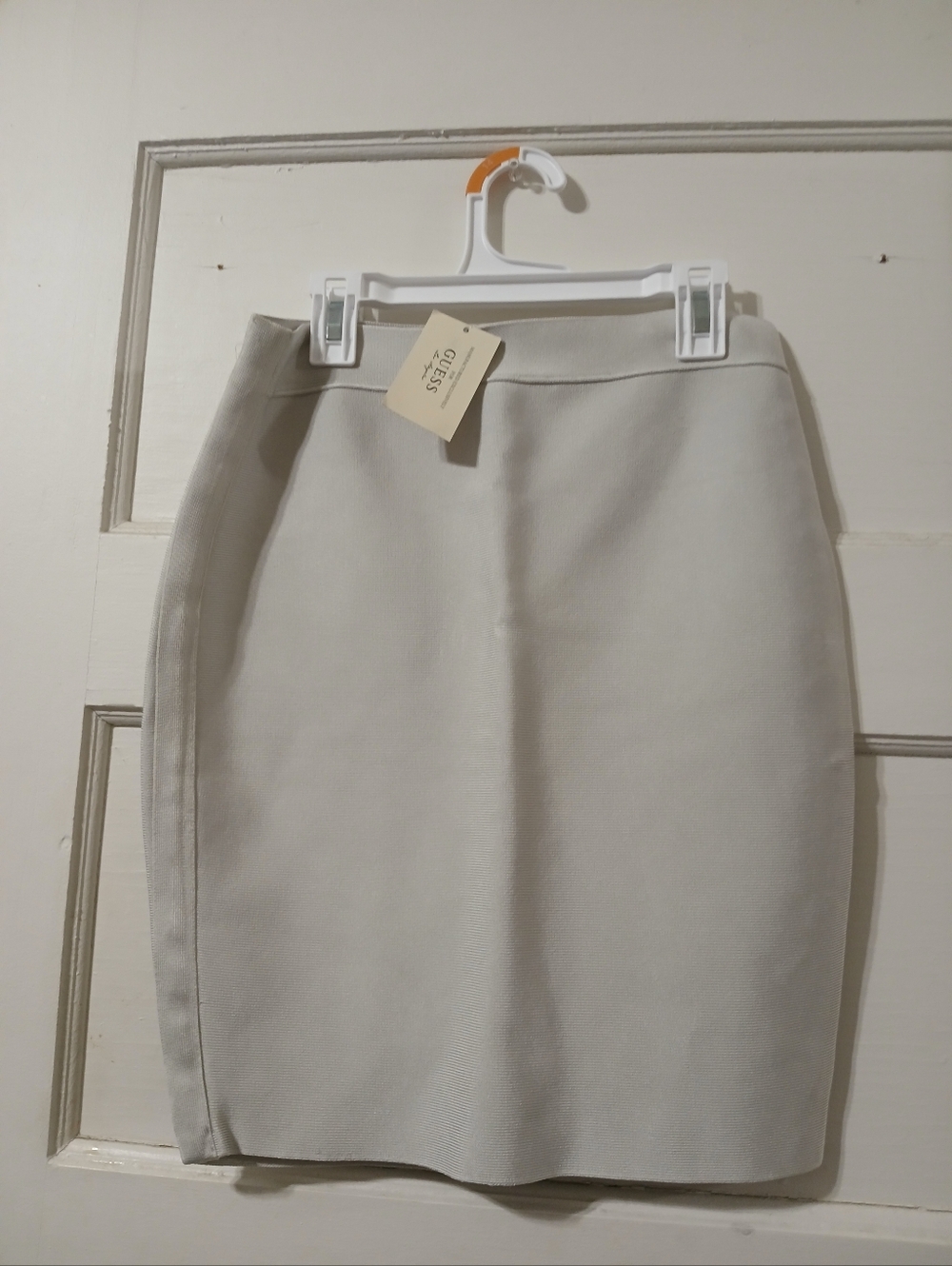 Classic Cream Pencil Skirt